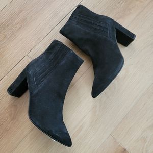 Aquatalia Womens Sierra Suede Pull On Dress Boots Ankle